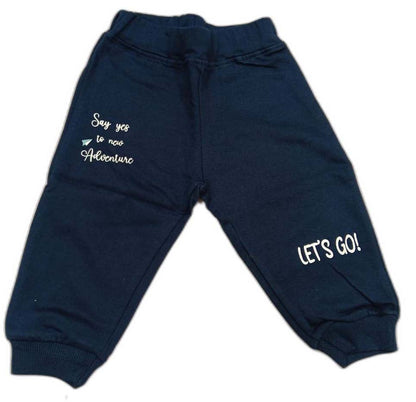 Boys Full Sleeve Hooded Sweatshirt with Joggers - Dark Blue