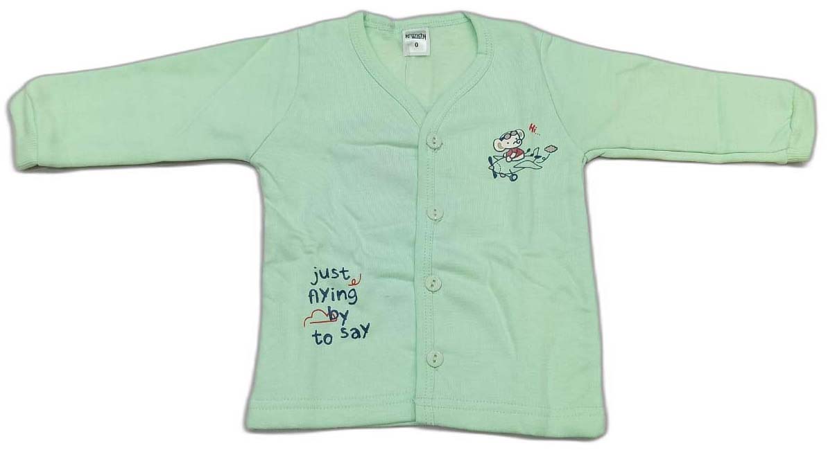 Krunchy Newborn Interlock Full Sleeves Front open top with Pyzama