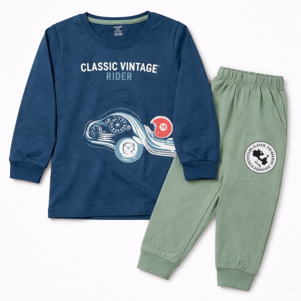 Cucumber Baby Boys Snowboard Adventure Printed Clothing Set  - Cutypi