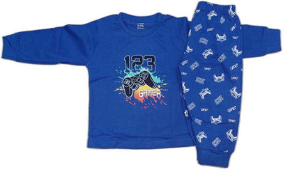 Cucumber Unisex-Kids Regular T-Shirt with Joggers - Blue