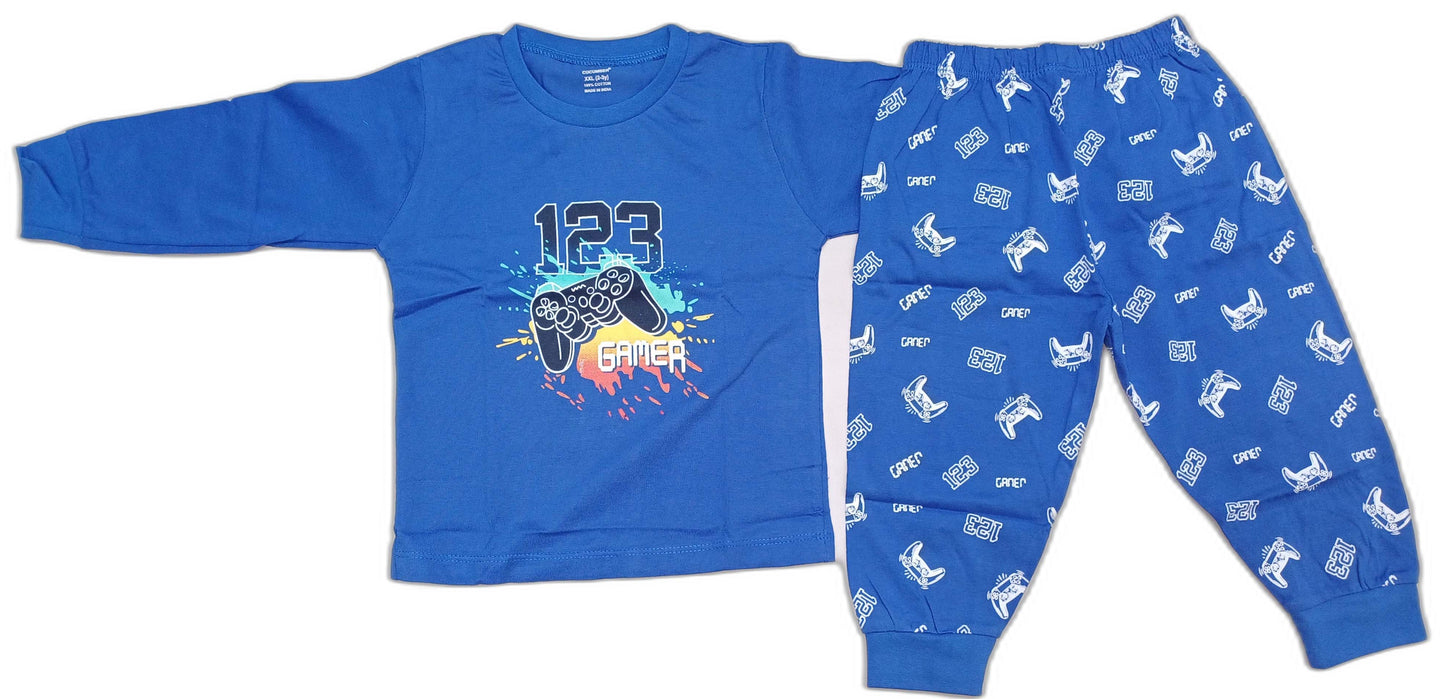 Cucumber Unisex-Kids Regular T-Shirt with Joggers - Blue