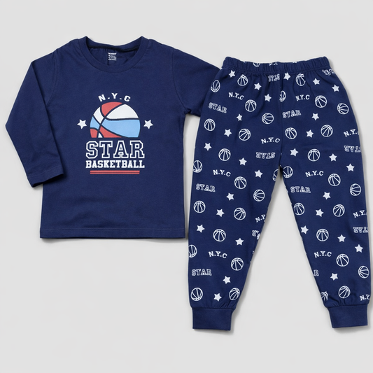Cucumber Star Basketballs Kids Game Adventure Track suit Set  - Cutypi