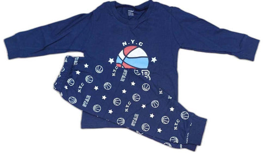 Cucumber Unisex-Kids Regular T-Shirt with Joggers - Dark Blue
