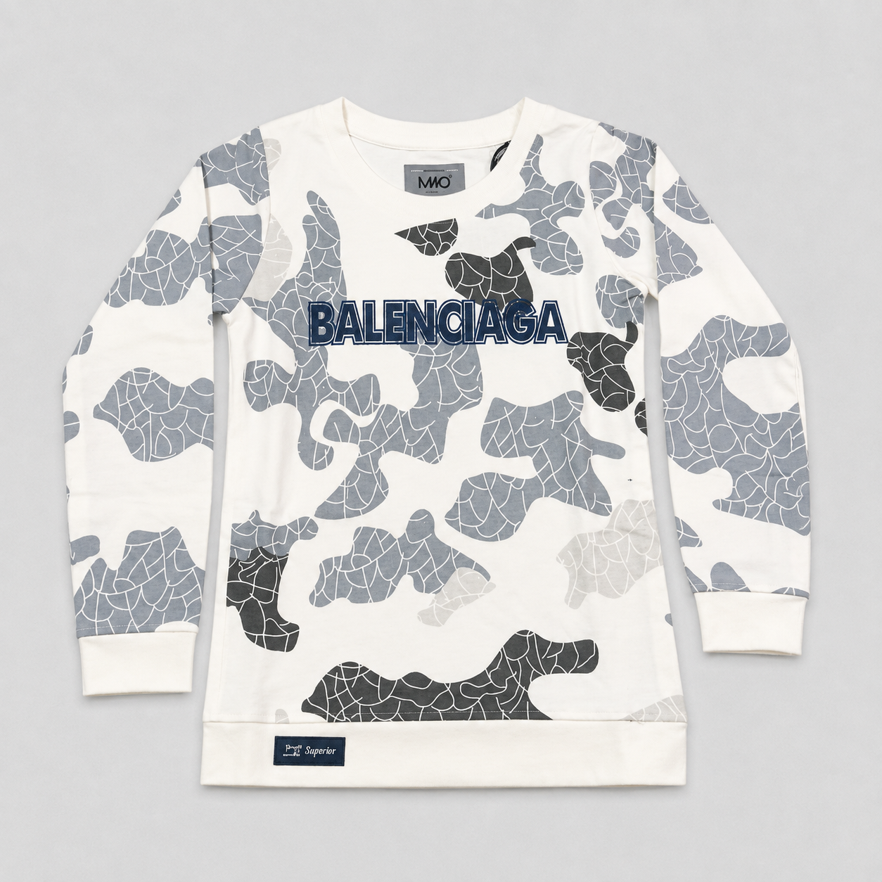 Boys White Full Sleeve Printed T-Shirt | Casual Kids Wear