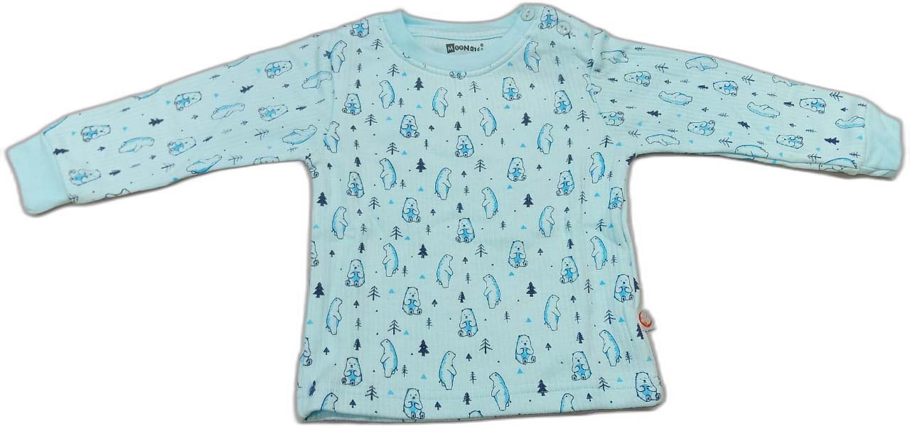 Thermal Top - Pyjama Set For Baby Boys and Baby Girls - Light Blue
