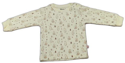 Thermal Top - Pyjama Set For Baby Boys and Baby Girls - Light Yellow