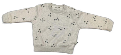 Kids Fleece Full Sleeves Winter Wear Suit - Cream