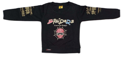 Boys Full sleeves Spider Printed T-Shirt with Full Pant