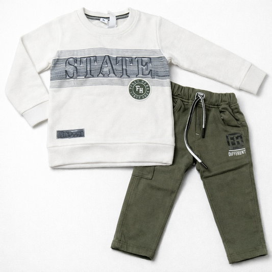 Boys Full sleeves Sylish Printed T-Shirt with Pant