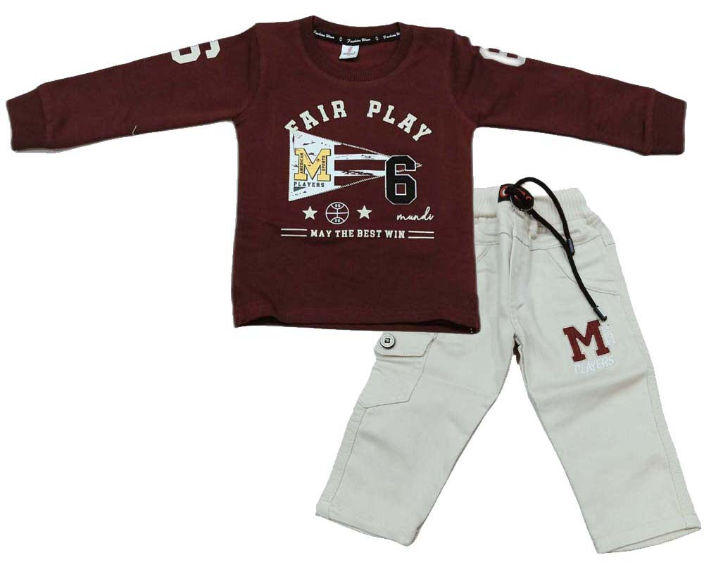 Boys Full sleeves Fair Play T-Shirt with Pant