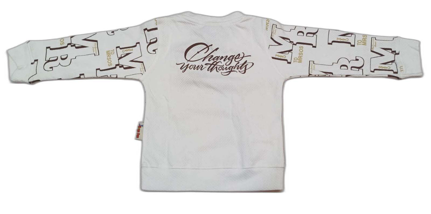 Boys Full sleeves Typography Printed T-Shirt with Pant