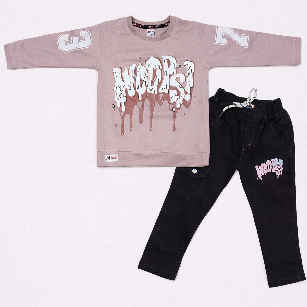 Boys Full sleeves Graphics Printed T-Shirt with Pant