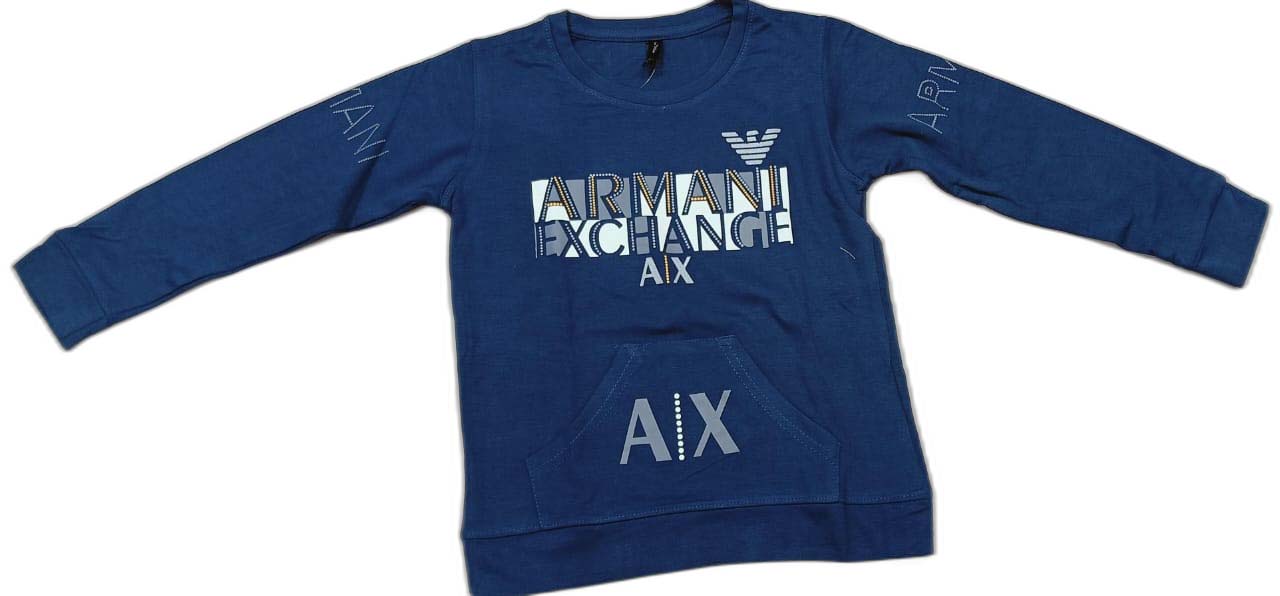 Boys Full sleeves T-Shirt with Full Pant - Blue