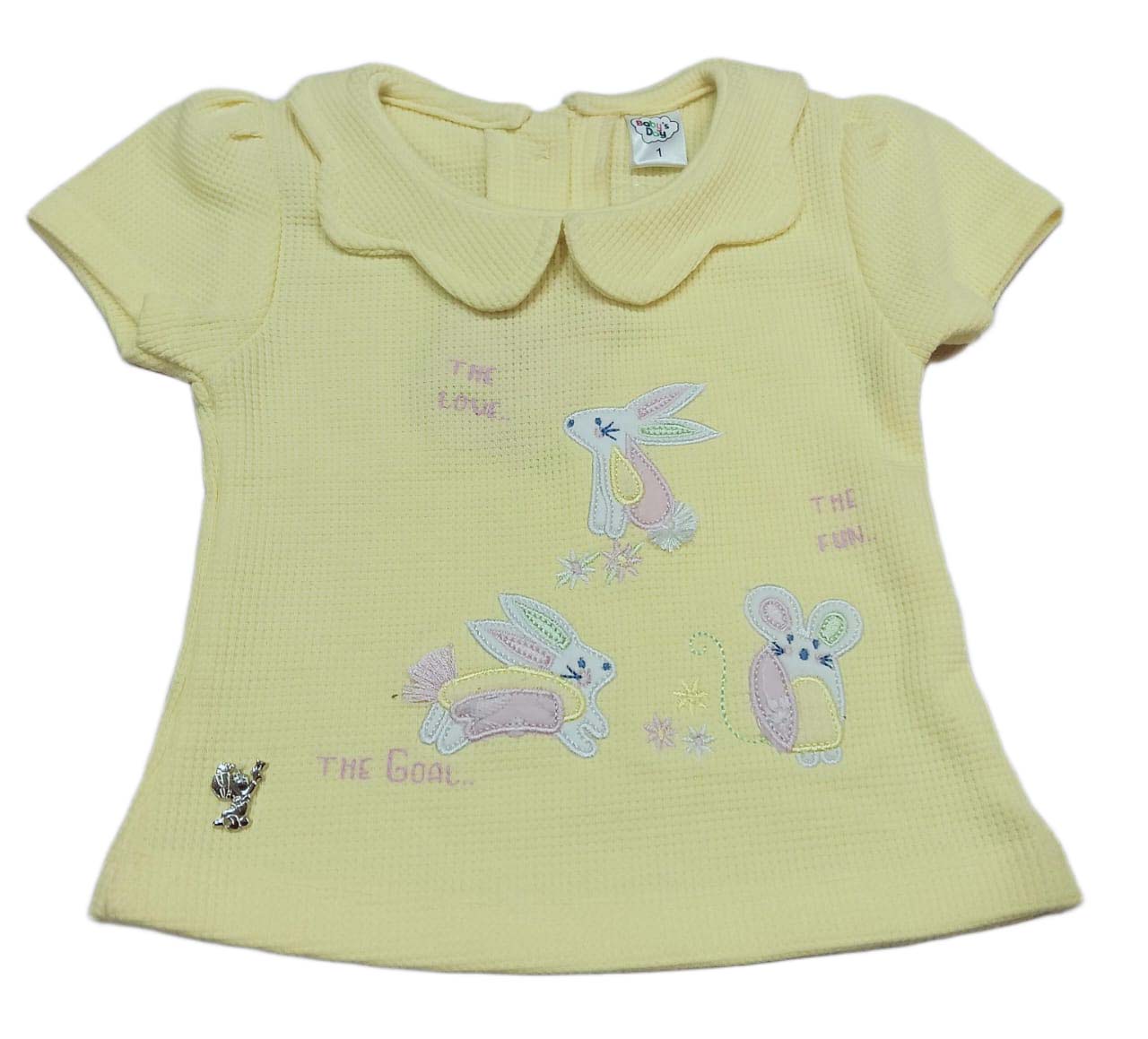 Cute Baby Girl Top and Bottom Set yellow