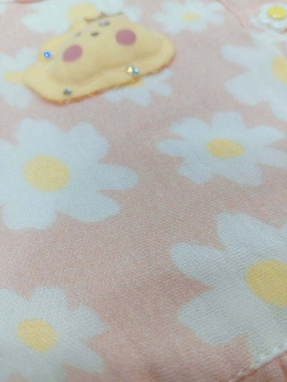 Cute Stylish Baby Girl Shoulder Strip Top and Shorts Set