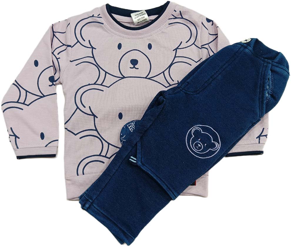 Boys Outfit Set – Full Sleeves Printed T-Shirt & Pants