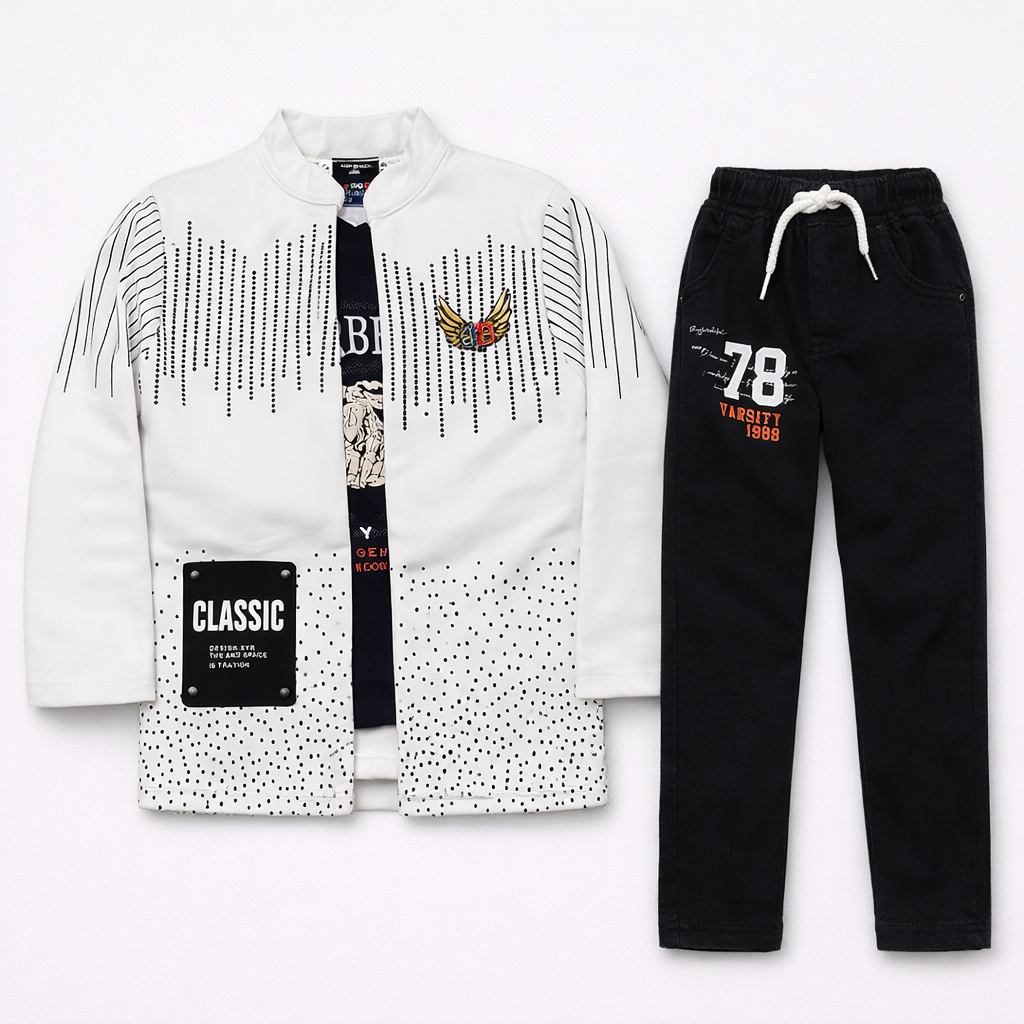 Clothing Set for Baby Boys- Jacket,Pant & T shirt