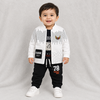 Clothing Set for Baby Boys- Jacket,Pant & T shirt