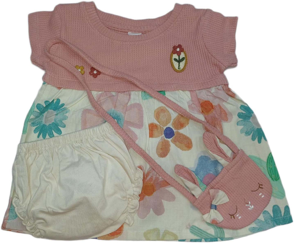 Baby Girl Floral Printed Sleeveless Party Frock