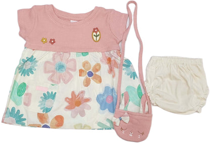 Baby Girl Floral Printed Sleeveless Party Frock