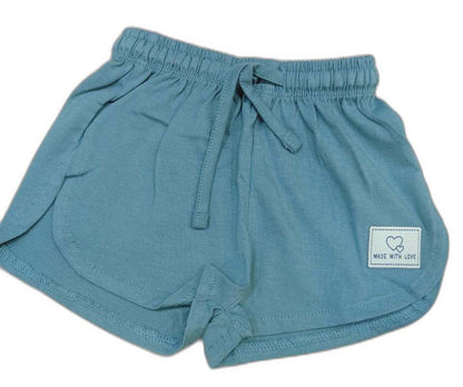 Cucumber Girls Cotton Half Sleeve Top with Short - Green