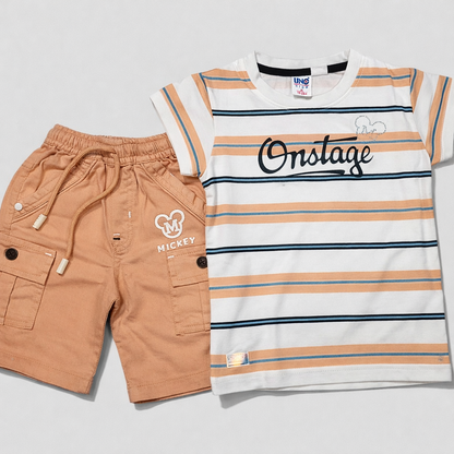 Onstage Half Sleeves T-Shirt with Short Set