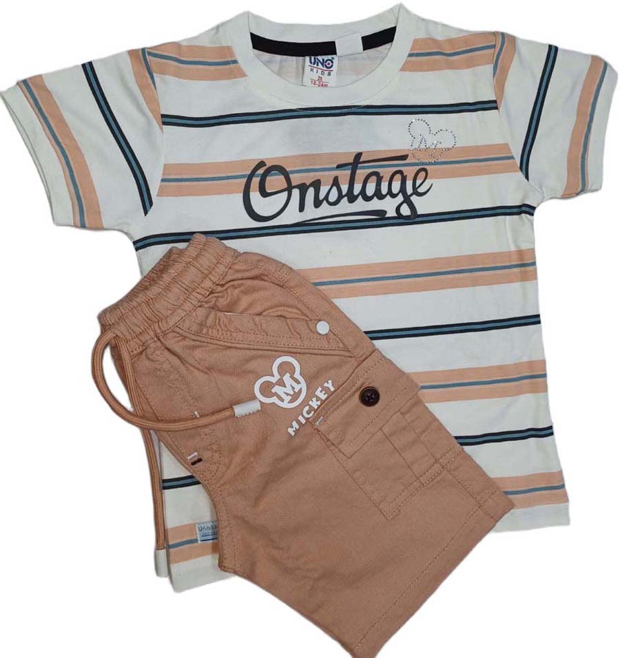 Onstage Half Sleeves T-Shirt with Short Set