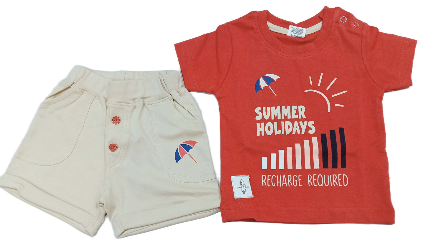 Boys Printed Side Open Suit