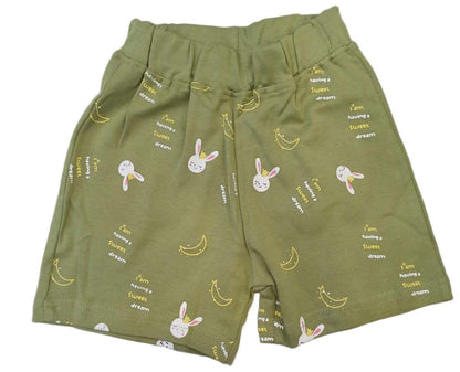 Krunchy Girl Top Short Set Green