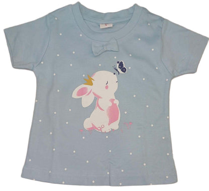 Krunchy Girl Top Short Set Light Blue