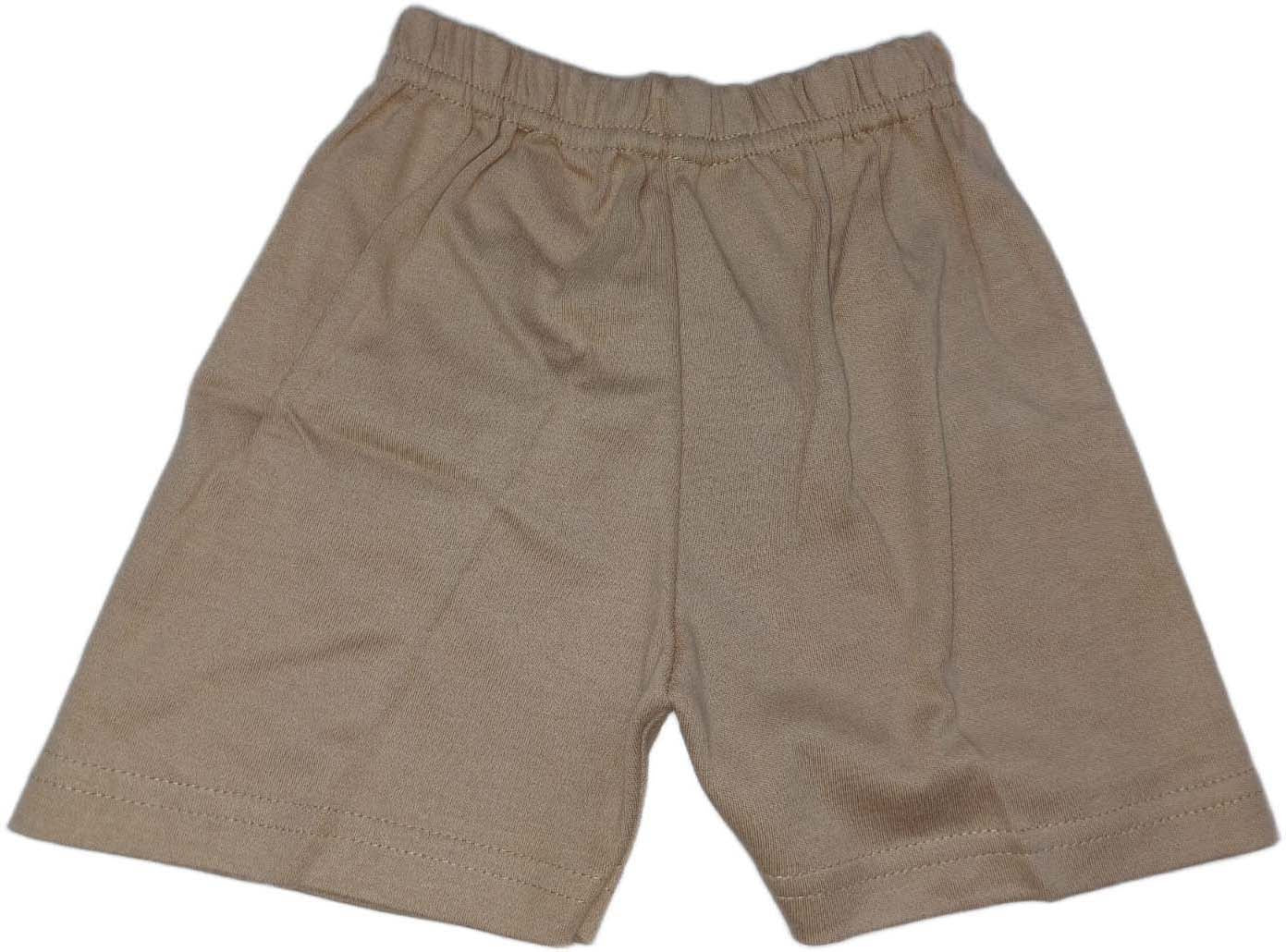 Cotton Sleeveless T-Shirt Zoo Print Suit Beige