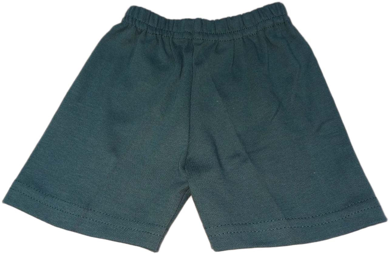 Cotton Sleeveless T-Shirt Lion Print Suit Green White