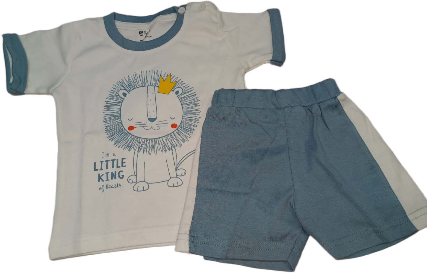 Animal Printed Round-Necked T-shirt white