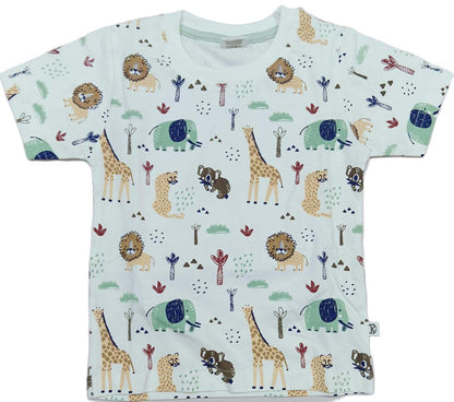 Boys printed T-Shirt with Pant for Boys - Green