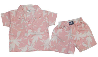 Baby Girl Printed Half Sleeves Top with Short