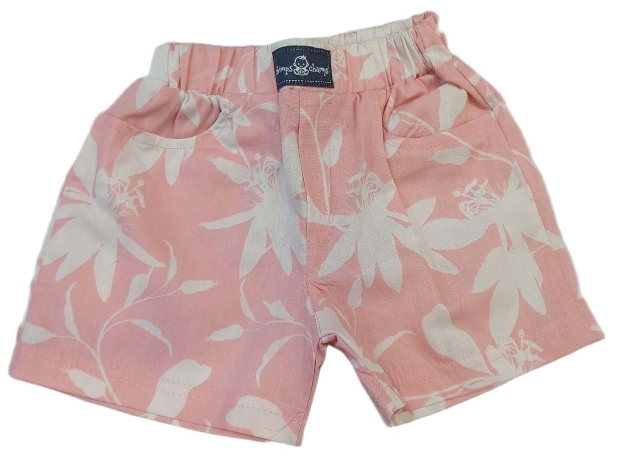 Baby Girl Printed Half Sleeves Top with Short