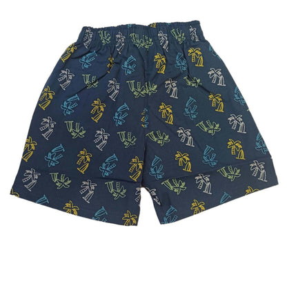 Baby cotton Graphics printed boxer - Blue