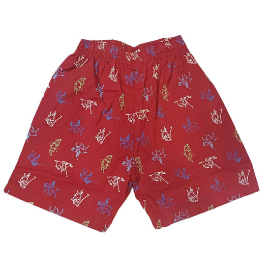 Baby cotton Graphics printed boxer - Red