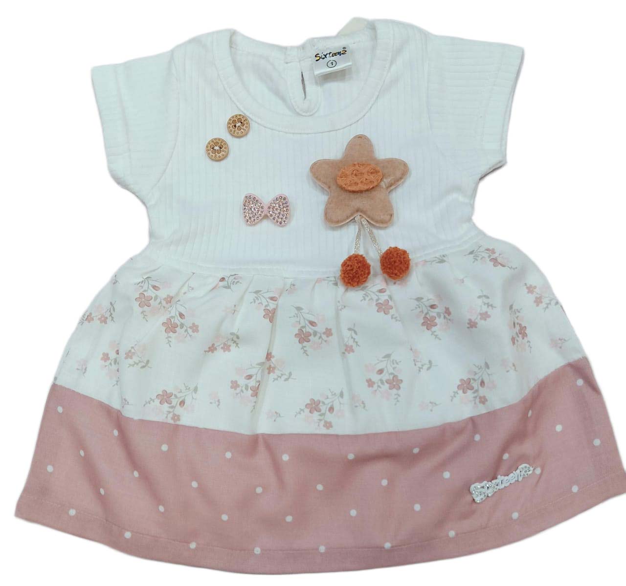 Baby Girl Party Frock Set - pink
