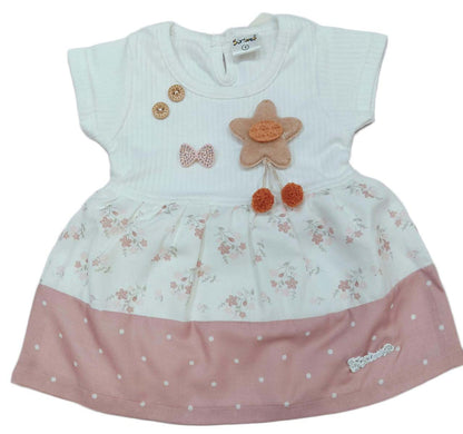 Baby Girl Party Frock Set - pink