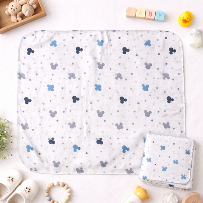 Baby Swaddle Soft Cotton Blue Cartoon Print Lightweight Swaddle Wrap ƒ?? Cutypi