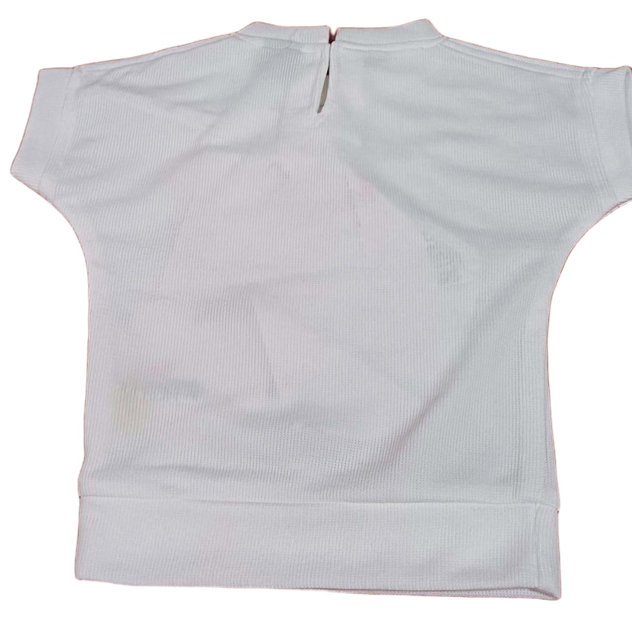 Girls Short Sleeves Floral Print Top & Jeans Set