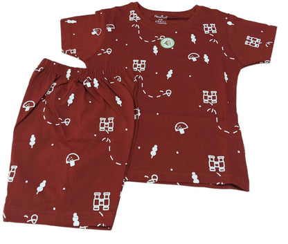 Boys T-Shirt with Bottom Marron