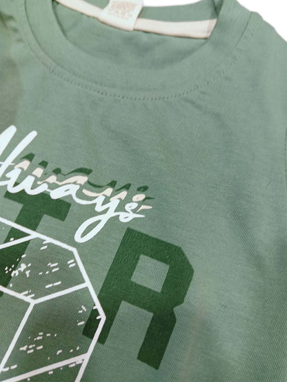 T-Shirt with Pant for Boys - Green