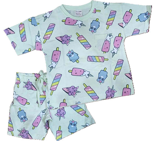 Cucu Cuddles Baby Girl Co-Ordinate Set - Light Mint