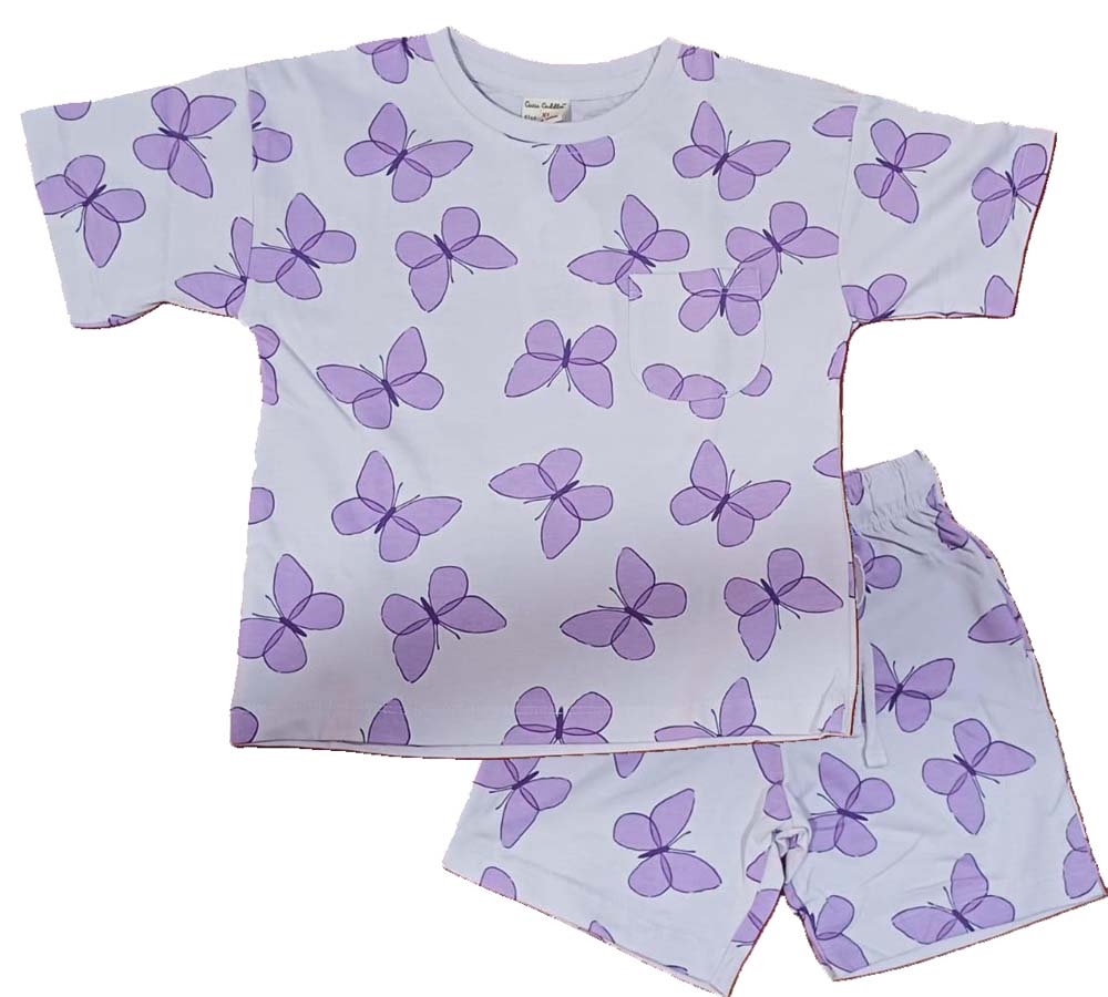 Cucu Cuddles Baby Girl Co-Ordinate Set - Purple