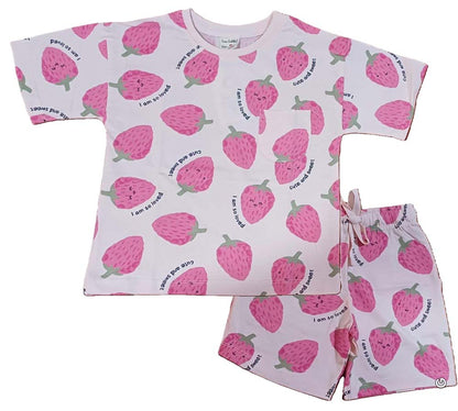 Cucu Cuddles Baby Girl Co-Ordinate Set - Rose Pink