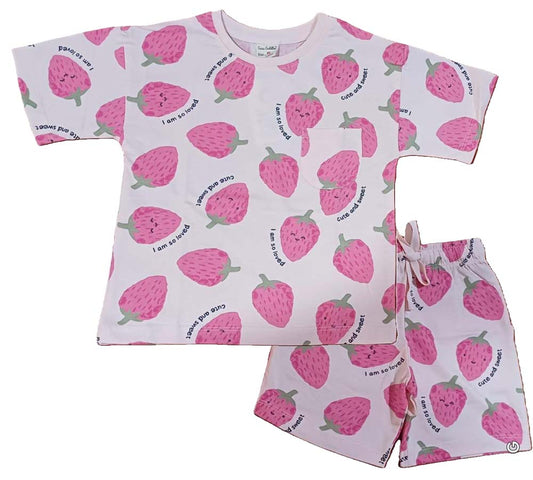 Cucu Cuddles Baby Girl Co-Ordinate Set - Rose Pink