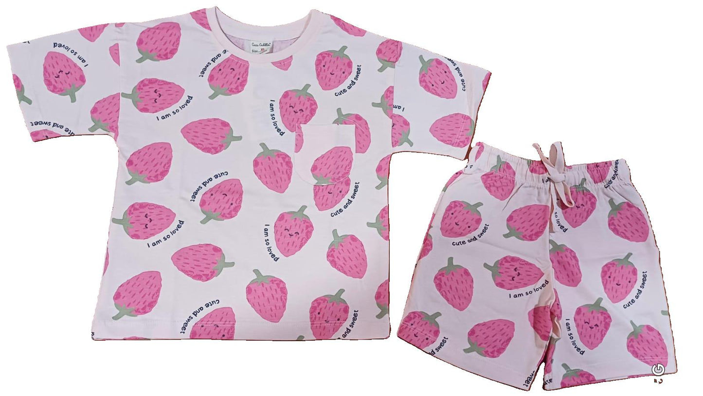 Cucu Cuddles Baby Girl Co-Ordinate Set - Rose Pink