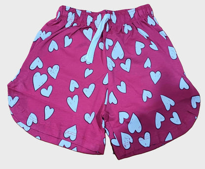 Cucumber Sinker Knee Length Printed Shorts for Girls